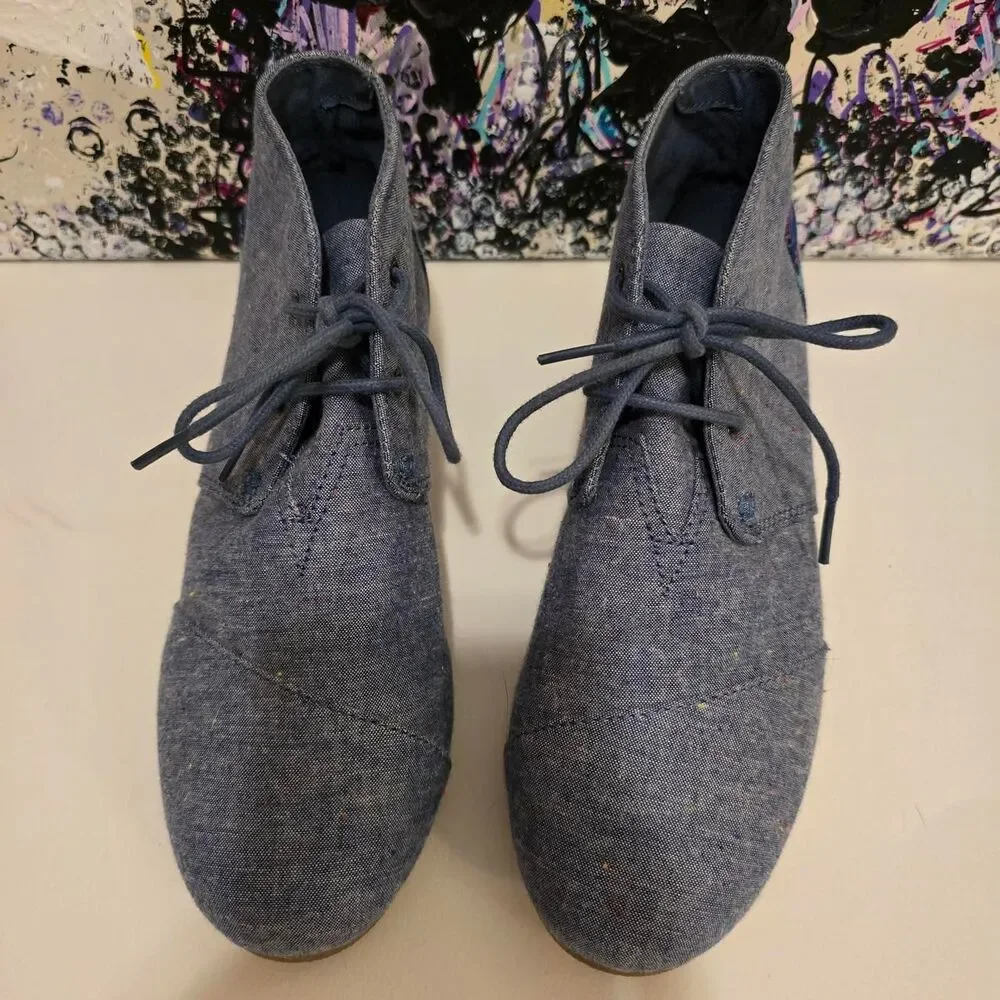 Toms Women's Blue Oxfords